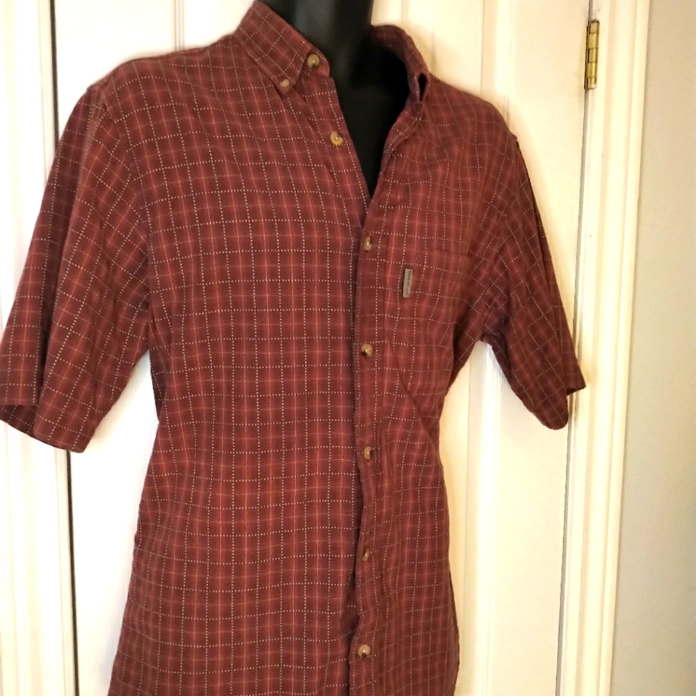 Woolrich Plaid button down in euc